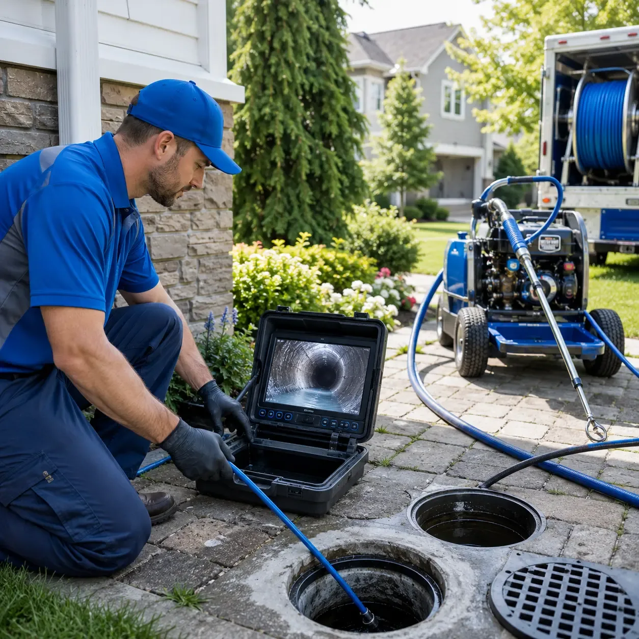 Outdoor drain cleaning professionals serving Baldwin, ND