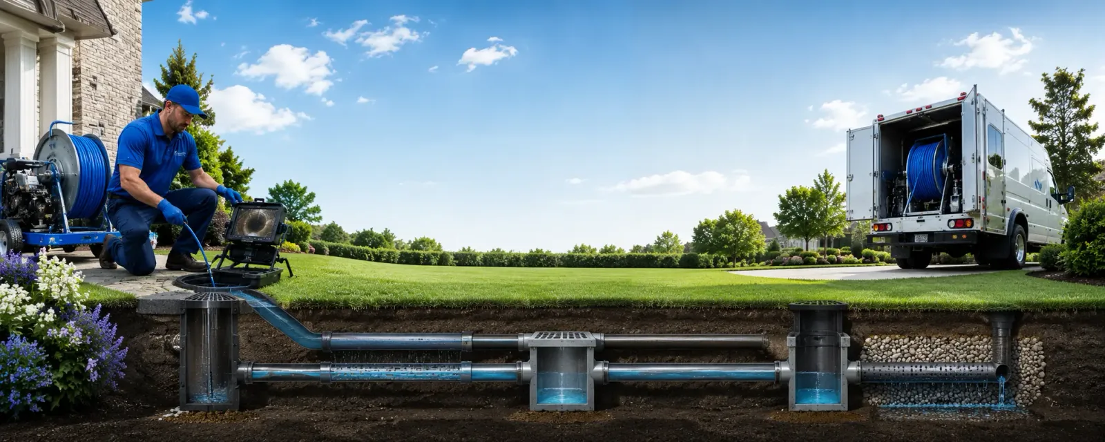 Outdoor drain cleaning information for Baldwin, ND